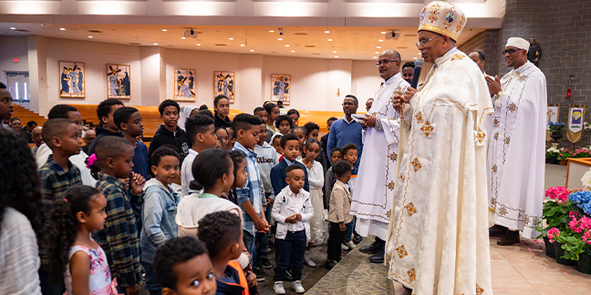 Eritrean archbishop visits Charlotte