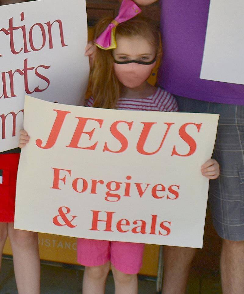 St. Gabriel Church in Charlotte held a Life Chain Oct. 4.