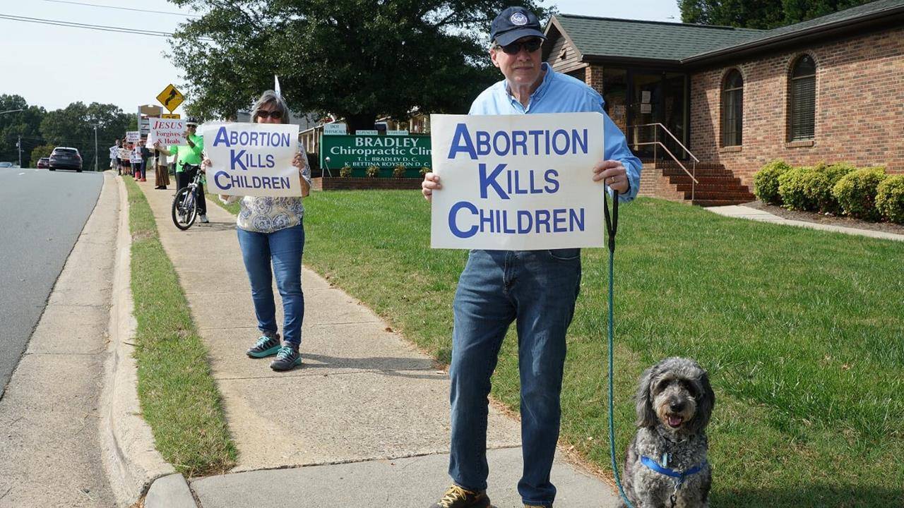 GASTONIA — Parishioners from St. Michael Church participated in the Life Chain of Gaston County.  (Photos via Facebook).