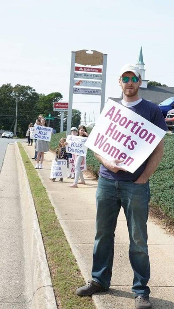 GASTONIA — Parishioners from St. Michael Church participated in the Life Chain of Gaston County.  (Photos via Facebook).