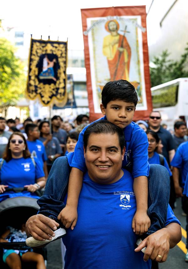 Catholics fill the streets of Charlotte for Eucharistic Procession