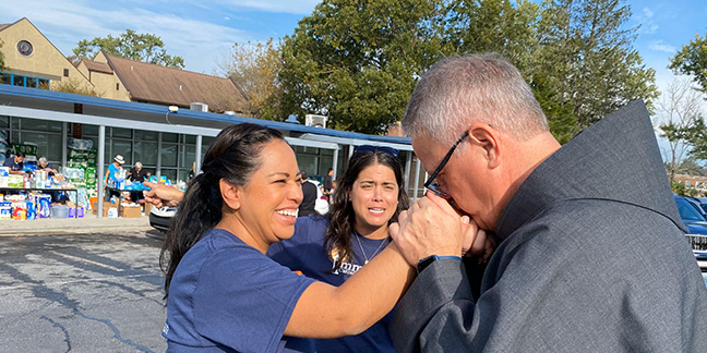 Bishop Martin surveys Helene relief efforts