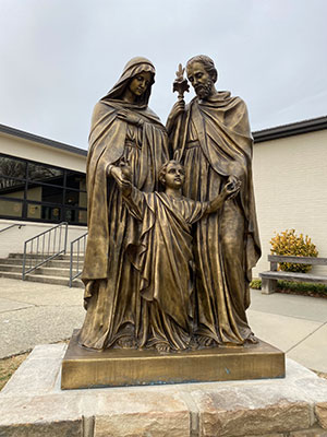 031723 St Pius Holy Family Statue